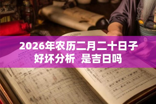 2026年农历二月二十日子好坏分析  是吉日吗