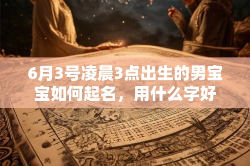 6月3号凌晨3点出生的男宝宝如何起名,用什么字好 6月3号凌晨3点出生的男宝宝如何起名,用什么字好