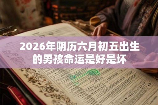 2026年阴历六月初五出生的男孩命运是好是坏