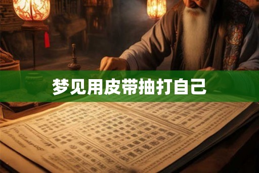 梦见用皮带抽打自己
