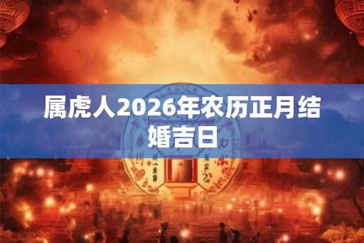 属虎人2026年农历正月结婚吉日