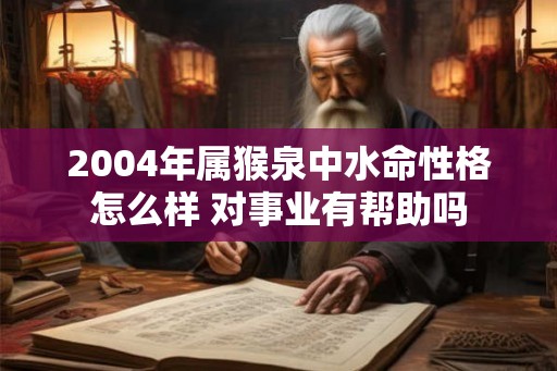 2004年属猴泉中水命性格怎么样 对事业有帮助吗 2004年属猴泉中水命性格怎么样 对事业有帮助吗