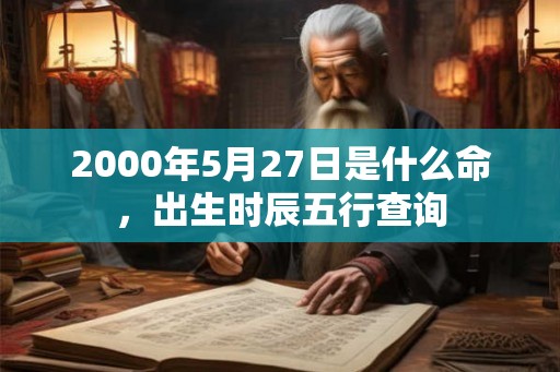 2000年5月27日是什么命,出生时辰五行查询 2000年5月27日是什么命,出生时辰五行查询