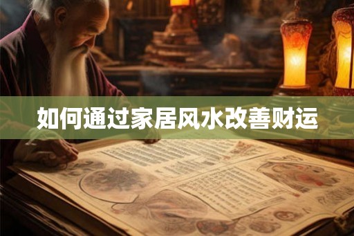 如何通过家居风水改善财运 如何通过家居风水改善财运