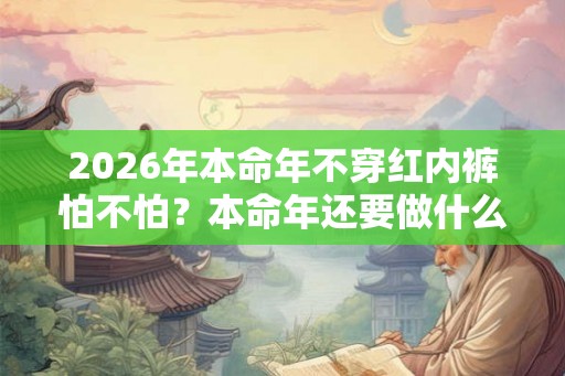 2026年本命年不穿红内裤怕不怕？本命年还要做什么？