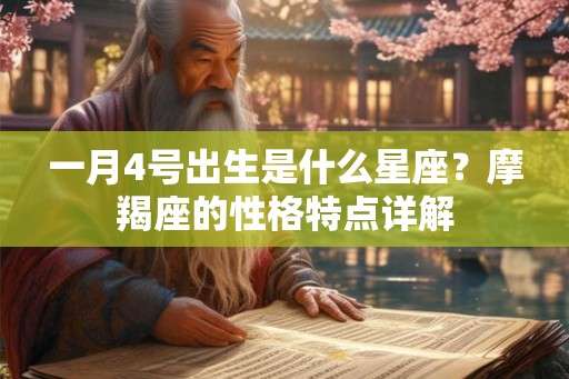 一月4号出生是什么星座？摩羯座的性格特点详解