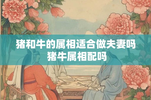 猪和牛的属相适合做夫妻吗 猪牛属相配吗