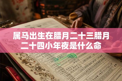 属马出生在腊月二十三腊月二十四小年夜是什么命