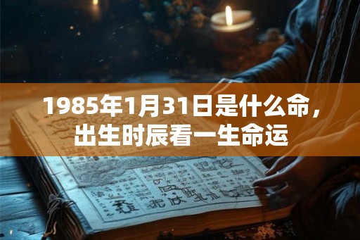1985年1月31日是什么命,出生时辰看一生命运 1985年1月31日是什么命,出生时辰看一生命运