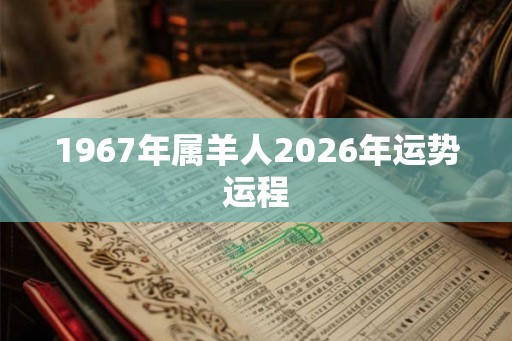 1967年属羊人2026年运势运程