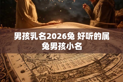男孩乳名2026兔 好听的属兔男孩小名