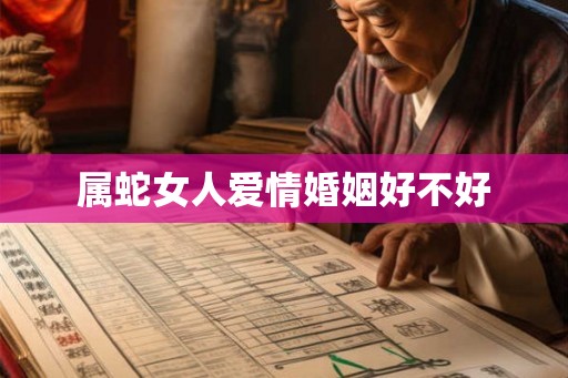 属蛇女人爱情婚姻好不好