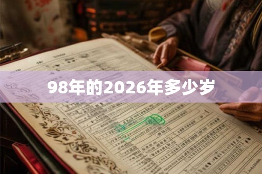 98年的2026年多少岁