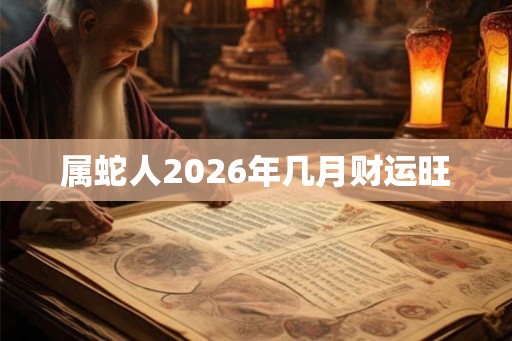 属蛇人2026年几月财运旺