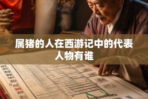 属猪的人在西游记中的代表人物有谁