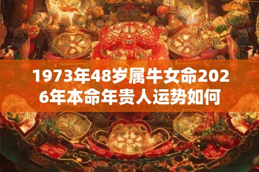 1973年48岁属牛女命2026年本命年贵人运势如何