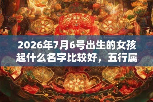 2026年7月6号出生的女孩起什么名字比较好,五行属什么 2026年7月6号出生的女孩起什么名字比较好,五行属什么