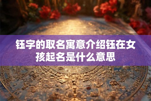 钰字的取名寓意介绍钰在女孩起名是什么意思