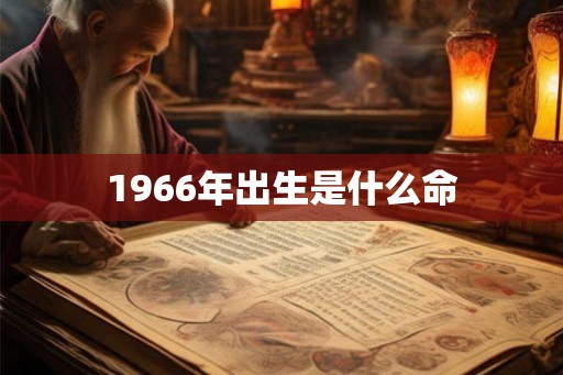 1966年出生是什么命
