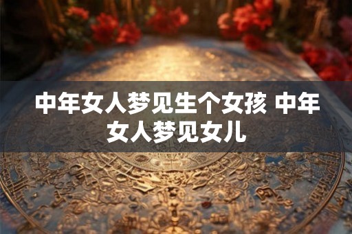 中年女人梦见生个女孩 中年女人梦见女儿 中年女人梦见生个女孩 中年女人梦见女儿