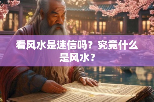 看风水是迷信吗？究竟什么是风水？
