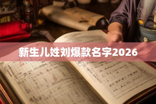 新生儿姓刘爆款名字2026