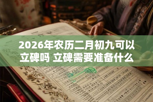 2026年农历二月初九可以立碑吗 立碑需要准备什么祭品