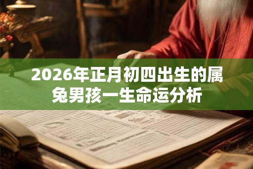 2026年正月初四出生的属兔男孩一生命运分析