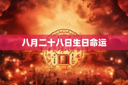 八月二十八日生日命运