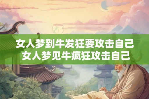 女人梦到牛发狂要攻击自己 女人梦见牛疯狂攻击自己怎么解释