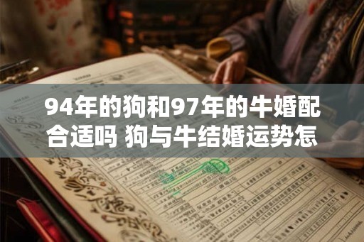 94年的狗和97年的牛婚配合适吗 狗与牛结婚运势怎么样