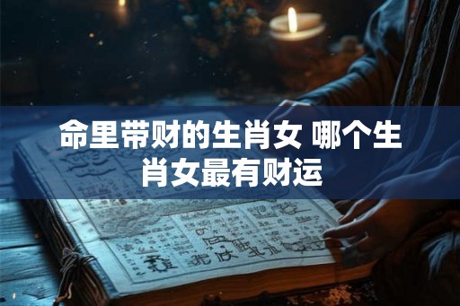 命里带财的生肖女 哪个生肖女最有财运