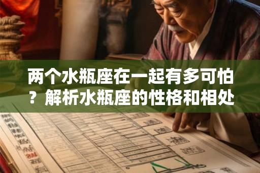 两个水瓶座在一起有多可怕？解析水瓶座的性格和相处难点