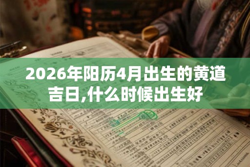 2026年阳历4月出生的黄道吉日,什么时候出生好