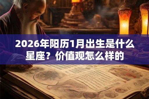 2026年阳历1月出生是什么星座？价值观怎么样的