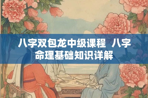 八字双包龙中级课程  八字命理基础知识详解