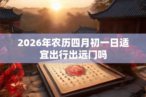 2026年农历四月初一日适宜出行出远门吗