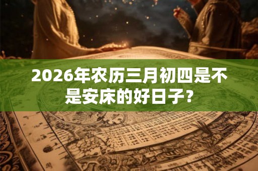 2026年农历三月初四是不是安床的好日子？