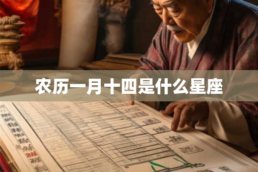农历一月十四是什么星座
