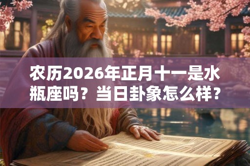 农历2026年正月十一是水瓶座吗?当日卦象怎么样? 农历2026年正月十一是水瓶座吗?当日卦象怎么样?