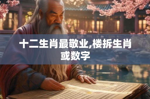 十二生肖最敬业,楼拆生肖或数字
