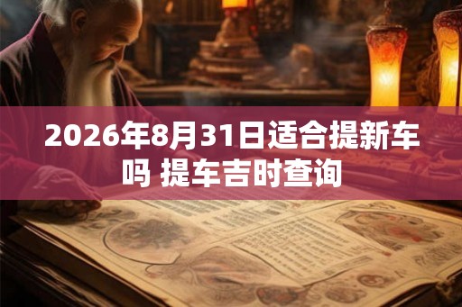 2026年8月31日适合提新车吗 提车吉时查询 2026年8月31日适合提新车吗 提车吉时查询