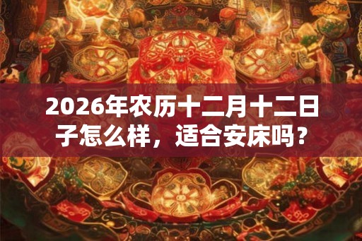 2026年农历十二月十二日子怎么样，适合安床吗？