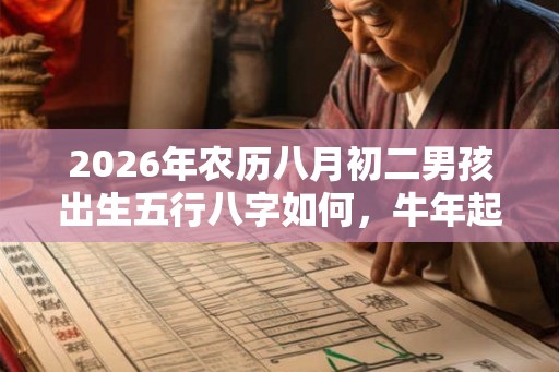 2026年农历八月初二男孩出生五行八字如何，牛年起名推荐