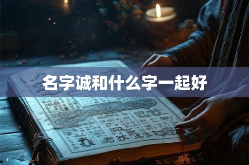 名字诚和什么字一起好