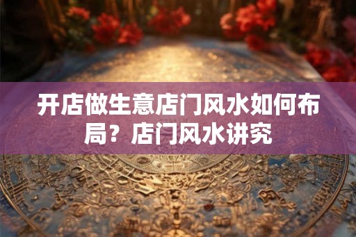 开店做生意店门风水如何布局？店门风水讲究