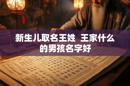 新生儿取名王姓  王家什么的男孩名字好
