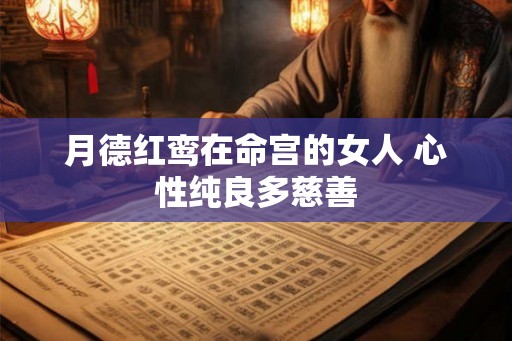 月德红鸾在命宫的女人 心性纯良多慈善