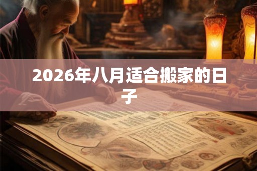 2026年八月适合搬家的日子