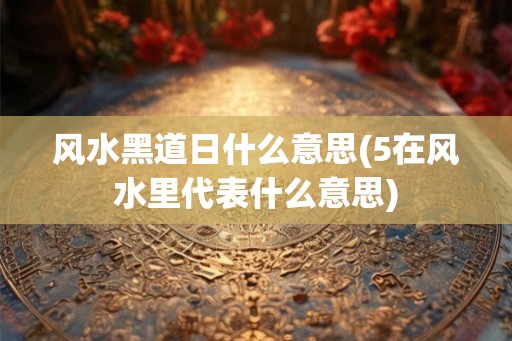 风水黑道日什么意思(5在风水里代表什么意思)